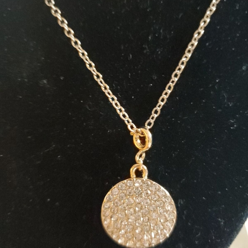 Park Lane Gold Crystal Pavé Necklace